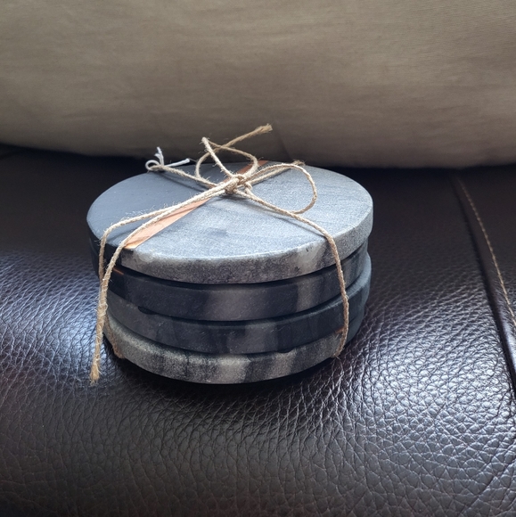 Pier 1 set of 4 new granite coasters - Picture 4 of 5